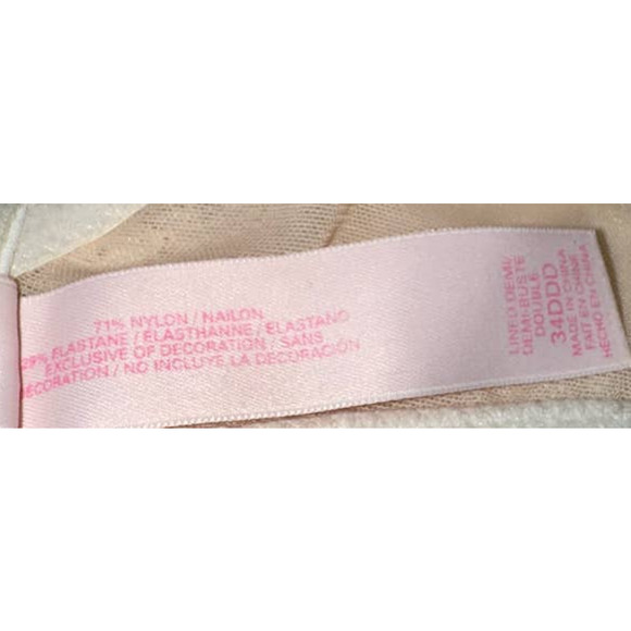 Victoria's Secret Nude Lace Underwire Bra 34DDD - Picture 4 of 4